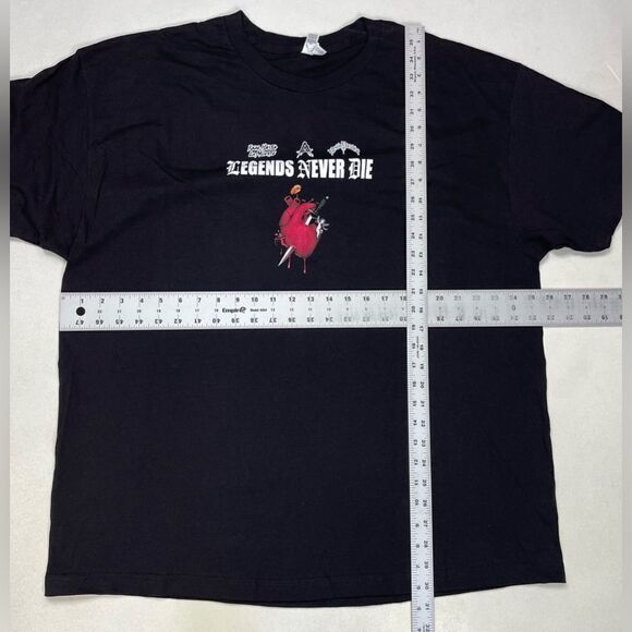 Anuel AA Legends Never Die USA Tour Graphic T-shirt Men XXL Black Short Sleeve - Picture 6 of 6